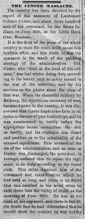 CUSTER MASSACRE AT LITTLE BIG HORN, HISTORIC NEWSPAPER  