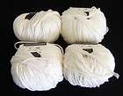   Skeins Filatura Di Crosa Porto Cervo 100% Cotton Yarn Color White