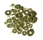 Approx. 100 Assorted Nickel Clock Washers