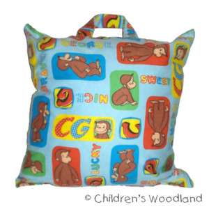 CURIOUS GEORGE TRAVEL PILLOW PERSONALIZED KIDS BABY  