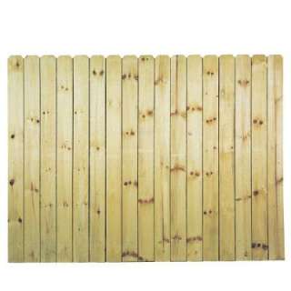    Treated Pine 6 in. Dog Eared Fence Panel 0320650 