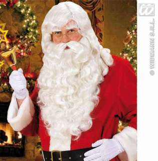   Weihnachtsmann Santa Claus Perücke + Bart + Augenbrauen  