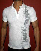 NEW AX ARMANI EXCHANGE MUSCLE SLIM FIT RUGBY POLO T SHIRT GRAPHIC 