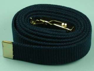 Paratrooper Web Belt & Buckle   brass buckle & Blue belt   USA .745SI 