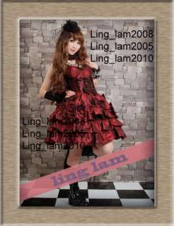 Dolly Gothic Punk Lolita Party Dress+necklace 61182 BR  