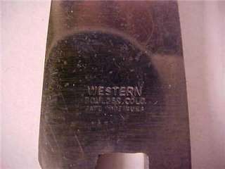 Antique Western Axe Hatchet hunting Knife combo w/ case Great shape 