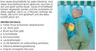 FISHER PRICE Schlummer Seepferdchen (blau) leuchtet+Schlaflieder 