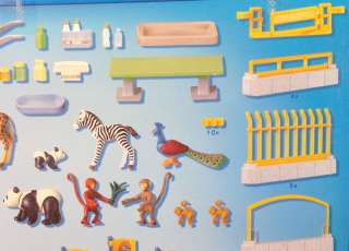PLAYMOBIL 4093   Tierbaby   Zoo mit Giraffe, Pandas, Affen, Elefant 