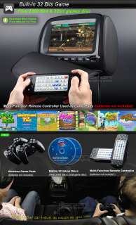 EONON C1007 9 HEADREST MONITOR LCD SCREEN CAR DVD PLAYER USB SD DIVX 