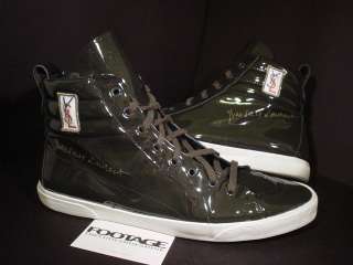   LAURENT ROLLING SNEAKER ARMY OLIVE GREEN PATENT LEATHER 9.5 10 43