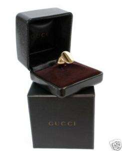 1890 BRAND NEW GUCCI MENS YELLOW GOLD RING 7  