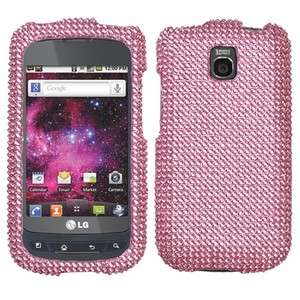 Pink Crystal Bling Case Phone Cover LG Thrive Prepaid  