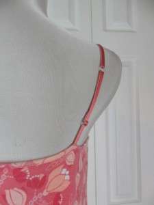 Ann Taylor Loft Sleepwear Size M Med Pink Cotton Night Gown Floral 