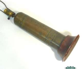   Bomb Shell Case / Cartridge Lamp, Jerusalem Palestine Ca 1918  