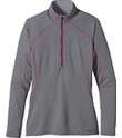 Patagonia Capilene® 3 MW Zip Neck   Narwhal Grey/Fog Cross Dye (Women 