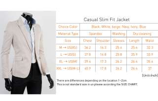 Mens Casual Spandex Blazer & Sport Coat Jacket M XXL 6c  