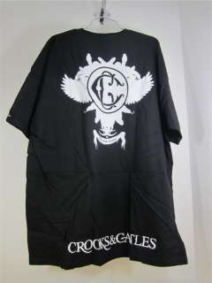 Crooks & Castles T Shirt Monolock Black XXL 2XL  