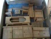 Alte Küchenmöbel   mit orginal Karton   Puppenhaus  