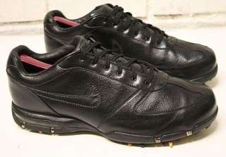 Mens Nike Black Leather SP 5 III Pro GOLF Cleats Shoes Size 10.5 Wide 