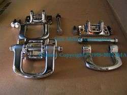 Chrome Plated Towing Hooks with Bases for HUMMER H3