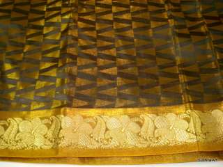   Art Silk Multi Color Rich Pallu Weaved Sari Curtain Drape Panel Fabric