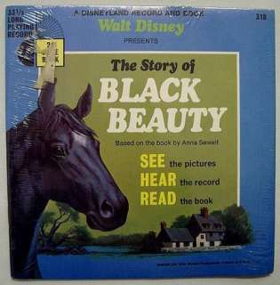 Walt Disney Story of Black Beauty 1966 Record/Book NEW  