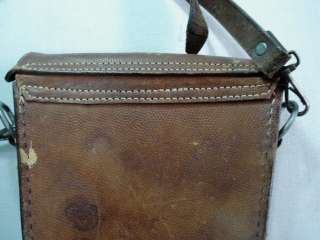 WW2 ORIG. GERMAN OFFICER LEATHER DISPATCH CASE MARKED  