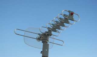 COLOR UHF VHF DIGITAL ROTOR REMOTE OUTDOOR TV ANTENNA  