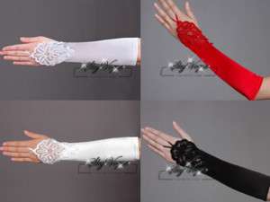 Wedding Bridal Fingerless Lace Embroidery Gloves,ST11  