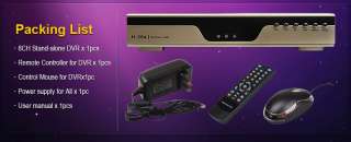New 8 CH Channel H.264 Surveillance CCTV Security Real time Network 