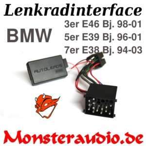 Lenkrad Adapter CLARION BMW 3er E46 5er E39 7er E38  