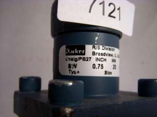 New water Parker valve .75 20mm OPsig/PB27 industrial  