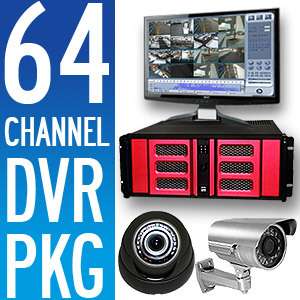 64 Ch Enterprise DVR H.264 Video Surveillance Camera Package CCTV D1 