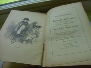 Antique Life & Campaigns of Napoleon Bonaparte Book  