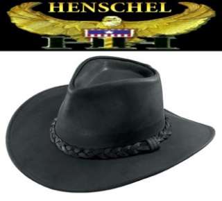 USA Made Henschel NEW AUSTRALIAN Leather Cowboy Hat XXL  