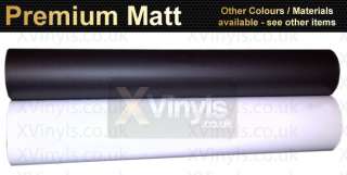 Matt Black White Self Adhesive Vinyl Sheet Art Sticker A5 A4 A3 A2 per 