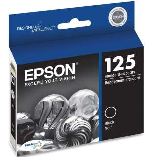 Epson GENUINE 125 Black Ink (RETAIL BOX) T125120 NX125 NX127 NX420 