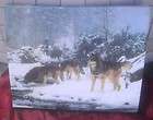 Large wolves picture on canvas wall hanging wolf design