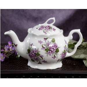  Royal Patrician Bone China 6 Cup Teapot Violet Breezes 
