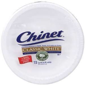  Chinet Classic White Lunch Plate, 8 3/4 72 ct (Quantity 