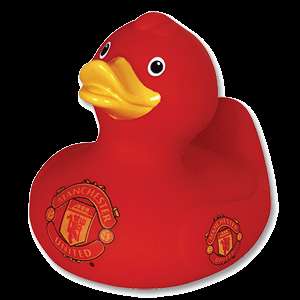 NEW MANCHESTER UNITED FC BATH TIME TOY RUBBER DUCK  