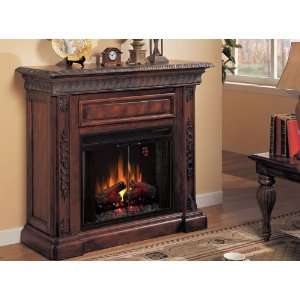 Electric Fireplace by Classic Flame in Antique Walnut   San Marco 