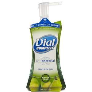 Dial Complete Antibacterial Foaming Hand Wash, Fresh pear, 7.5 oz 