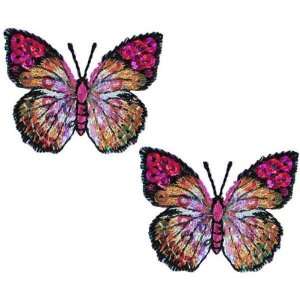  Expo MBP102PR Iron On Embroidered Sequin Butterfly 