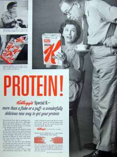 1959 Kellogs Special K handi pack cereal print AD  