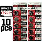 10x Maxell CR2032 CR 2032 3v BT Lithium Button battery