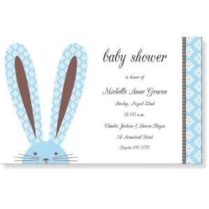  Boy Baby Shower Invitations   Hop Along Blue Baby Shower 