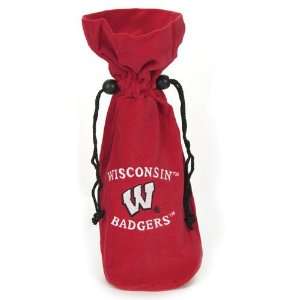 Wisconsin Badgers NCAA Drawstring Velvet Bag (14 inches)  