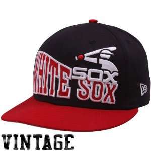  New Era Chicago White Sox Black Red Cooperstown Stoked Snapback Hat 