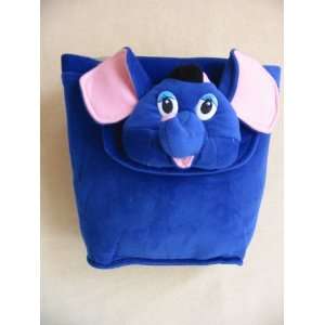  KidS Stuffed Plush Animal School Backpack Or Bag   Blue 
